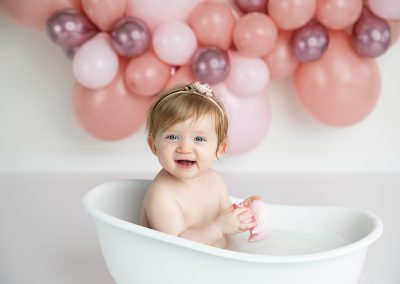 Balloon garland: baby pink - rosewood - shiny pink