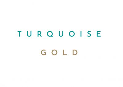 turquoise - gold
