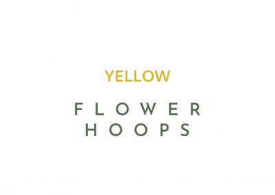 Flower hoops: yellow